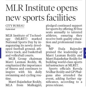 New Sports Grounds Inaugural at MLRIT